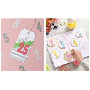 SIZZIX Emporte-piéces chiffres 664485 Set de 10