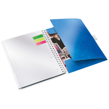 LEITZ Libro spirale WOW A4 46440036 blu