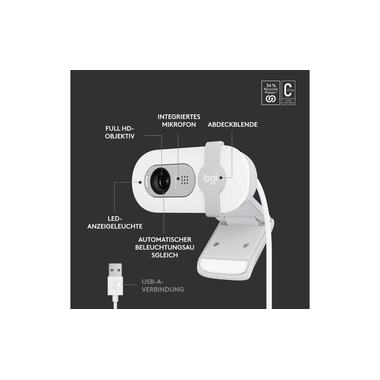 Logitech Brio 100 Blanc