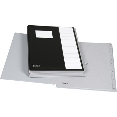 BIELLA Pultmappe Pronto A4 32041202U schwarz 12-teilig