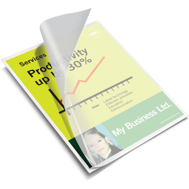 GBC Laminiertasche A4 3747347 glanz, 75my 100 Stück