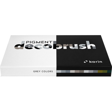 KARIN Pigment Deco Brush 29C2 Grey Colors Set 12 Farben