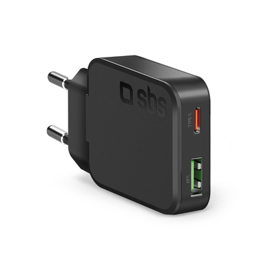 45-W-USB-C-Ultra-Slim-Wandladegerät mit 2 Anschlüssen | SBS