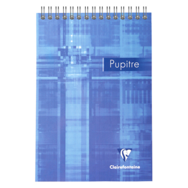 CLAIREFONTAINE Spiralheft Pupitre A5 8666C blau, liniert 80 Blatt