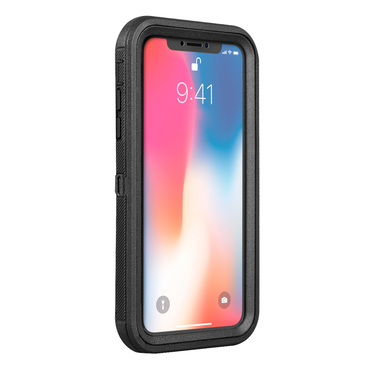 Coque résistante avec clip ceinture pour iPhone X et iPhone XS