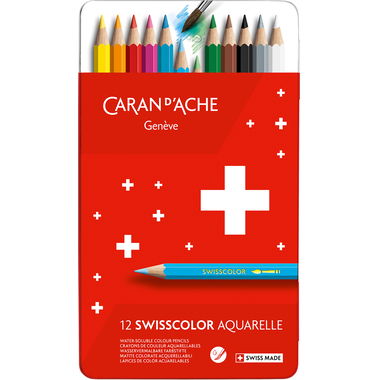 CARAN D'ACHE Crayon Swisscolor 1285.712 assortis 12 pcs.