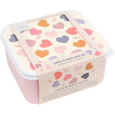 ALLC Lunch & Snackbox Set SBSEHE84 Hearts