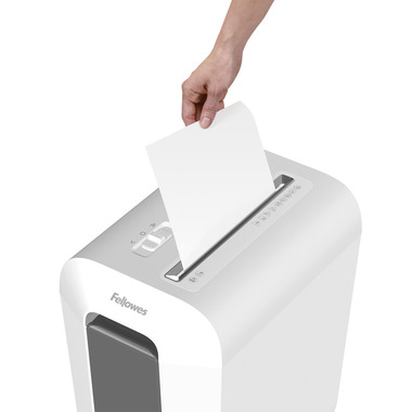 FELLOWES Aktenvernichter Powershred 100110076 LX65, P-4, 22Lt, weiss