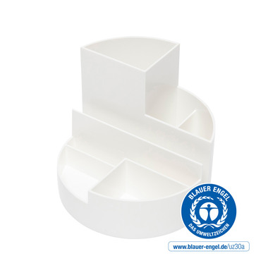 MAUL Stifteköcher Recycle 6.35 6 Fächer, weiss