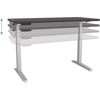 FELLOWES Levado tavolo 9870701 1600mm x 800mm Acero