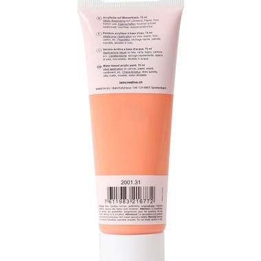I AM CREATIVE Peinture acrylique 75ml 2001.31 orange pastel