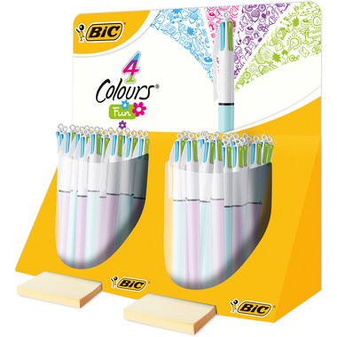 BIC Penna a sfera 4 Colours fun 889609 4 colori 40 pezzi