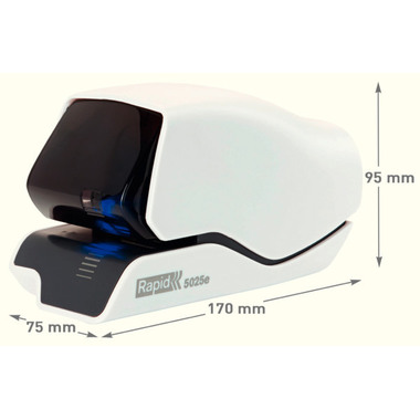 RAPID Agrafeuse 5025e 25095200 blanc 25 feuilles