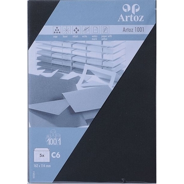 ARTOZ Enveloppes 1001 C6 107324182 100g, noir 5 pcs.