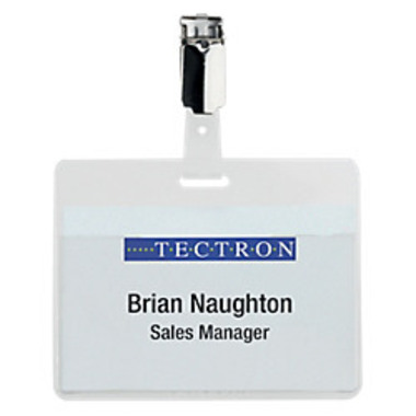 DURABLE Namensschild mit Clip 810619 transparent 60x90mm 25 pcs.