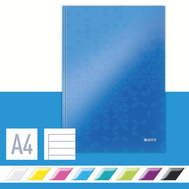 LEITZ Taccuino WOW A4 46251036 rigato, 90g blu