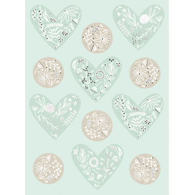 STEWO Sticker Eldana 2582510098 4 Blatt à 12 Stickers