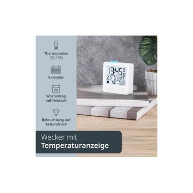 ADE Digitalwecker Weiss