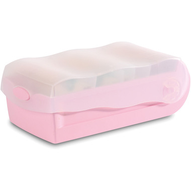 HAN Karteibox Croco A8 998-886 pastellrosa 9.7x6.7x19.1cm
