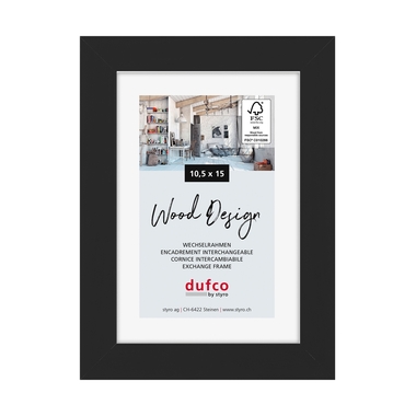 DUFCO Cadre bois 10.5x15cm 1610.80102 Toronto noir