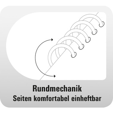 CHRONOPLAN Classeur à anneaux Basic 50108Z.27 ProGrip Mat. noir Midi