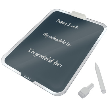 LEITZ Glass Noteboard Cosy 3947-00-89 gris 29,5x21,5x15,9cm