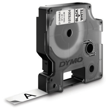DYMO D1 Vinyl Band 12mmx5,5m 1978364 schwarz/weiss