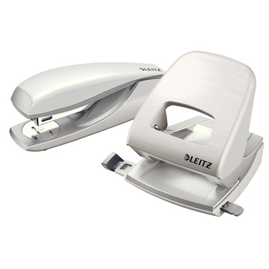 LEITZ Bürolocher NewNeXXt Metall 50060004 arktik weiss 30 Blatt