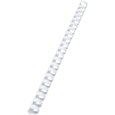 GBC Plastikbindrücken 16mm A4 4028610 weiss, 21 Ringe 100 Stück