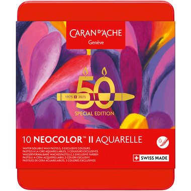 CARAN D'ACHE Wachsmalkreide Neocolor II 7500.917 50 Jahre Pop 10 Stück