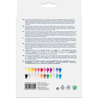 FABER-CASTELL Goldfaber Dual Marker 164624 24 colori, Etui