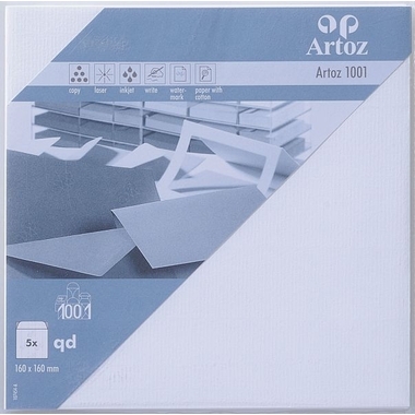 ARTOZ Buste 1001 160x160mm 107454182 100g, bianco 5 pezzi