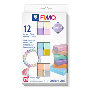 FIMO Set modellazione soft 12x25g 8023C12-3 pastel