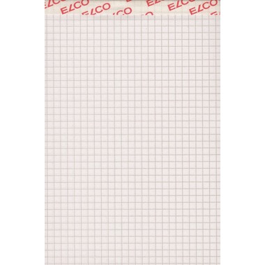 ELCO Bloc-notes quadrillé 4mm A6 74432.17 blanc, 70gm2 3x100 flls.