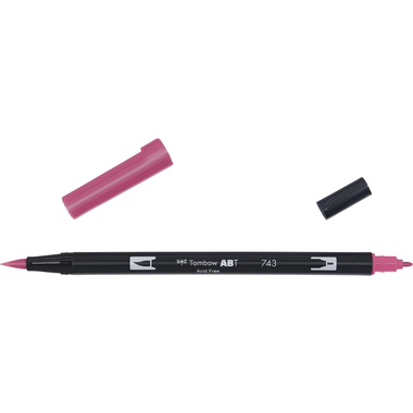 TOMBOW Dual Brush Pen ABT 743 hot pink