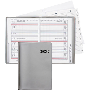 BIELLA Agenda Glasgow 2027 855312280027U 1M/2P silber ML 10x13.9cm