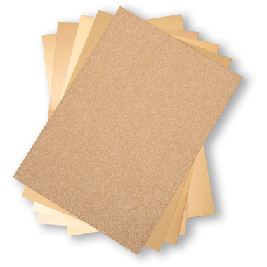 SIZZIX Karton A4 664532 gold 50 Blatt
