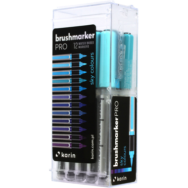 KARIN Brush Marker PRO 27C2 Sky colours 12 pcs.