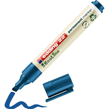 EDDING Permanent Marker 22 1.0-5.0mm 22-3 blau
