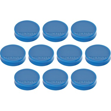 MAGNETOPLAN Aimant Ergo Medium 10 pcs. 1664014 bleu foncé 30mm