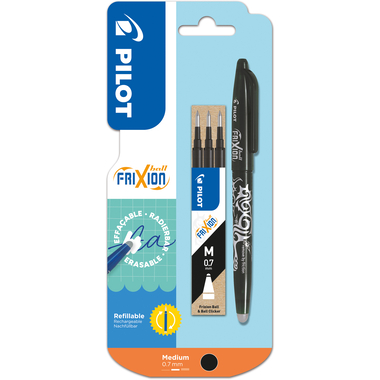 PILOT Roller FriXion Ball + Mine 150.014.10BL02 nero, refill, cancellabile