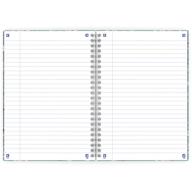 OXFORD Carnet spirale ForMe Floral B5 400094959 ligné 7mm, 90g 60 flls.