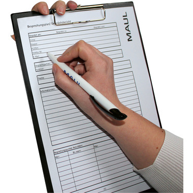 MAUL Klemmbrett A4 0.96 schwarz Folienüberzug hoch