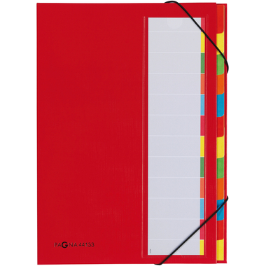 PAGNA Deskorganizer A4 44133-01 rouge 12 compart.