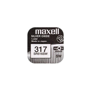 Maxell Europe LTD. Button cell 317 SR516SW, 10 pieces