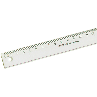 LINEX Schullineal 15cm 1015M transparent