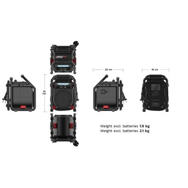 Perfectpro Radio DAB+ UBOX 400R Noir