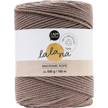 I AM CREATIVE Macrame Rope 6203.04 coffee 2mm, 500g