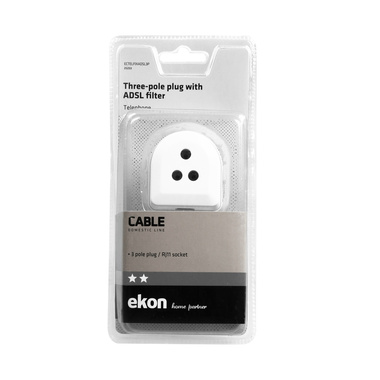 ADSL-Filter dreipoliger Stecker | Ekon