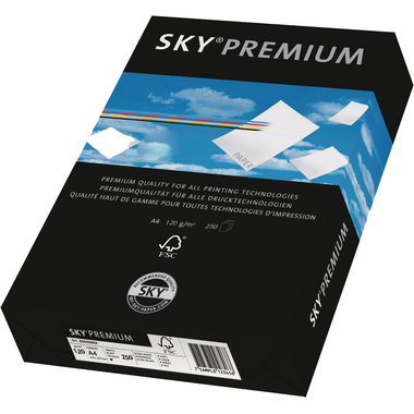 SKY Premium Papier A3 88233203 120g, weiss 250 Blatt